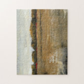 緑豊かな緑の田舎の風景 ジグソーパズル (縦)