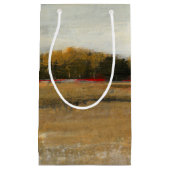 緑豊かな緑の田舎の風景 スモールペーパーバッグ (正面)