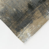 緑豊かな緑の田舎の風景 フリースブランケット (角)