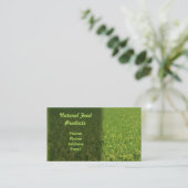 緑豊かな緑の米分野 名刺 (スタンド正面)