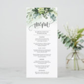緑豊かな緑の結婚葉のメニュー メニュー (スタンド正面)