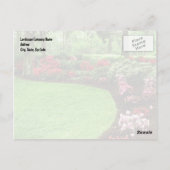 緑豊かな緑地芝生業気に務業 ポストカード (裏面)