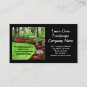 緑豊かな緑地芝生業気に務業 名刺 (正面)