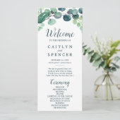 緑豊かな緑&ユーカリ結婚式 プログラム (スタンド正面)