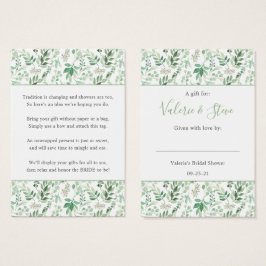 緑豊かな緑Noラップシャワー表示ギフトラベル