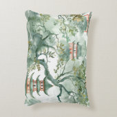 緑豊かな自然に囲まれたアジアの水彩塔(5) アクセントクッション (裏面(縦))