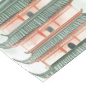 緑豊かな自然に囲まれたアジアの水彩塔(5) テーブルクロス (アングル)