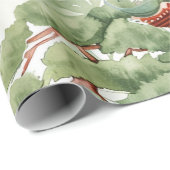 緑豊かな自然に彩られたアジアの塔(3) ラッピングペーパー (ロールコーナー)