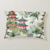緑豊かな自然に彩られたアジアの塔(4) アクセントクッション (裏面)