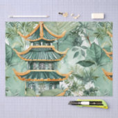 緑豊かな自然に彩られたアジアの塔(6) 薄葉紙 (クラフト)