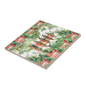 緑豊かな自然に彩られたアジアの塔(9) タイル (側面)