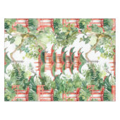 緑豊かな自然に彩られたアジアの塔(9) テーブルクロス (正面(横))