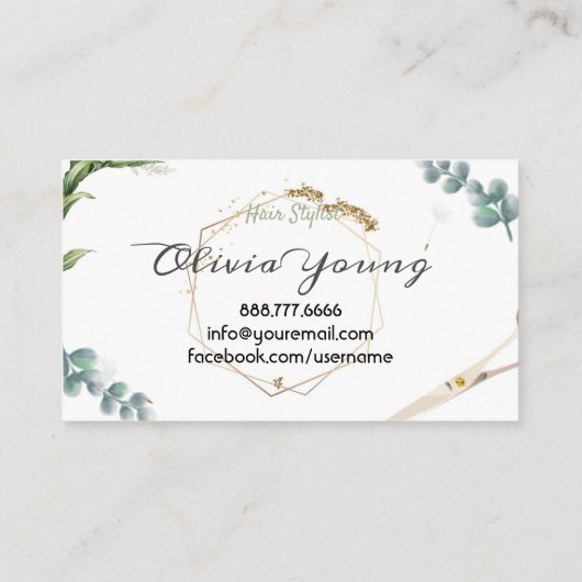 緑豊かな自然フローラ 名刺 (裏面)