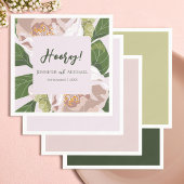 緑豊かな花と緑のエレガントな結婚式 スタンダードカクテルナプキン