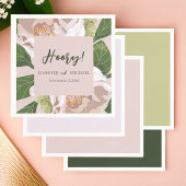 緑豊かな花と緑のエレガントな結婚式 スタンダードカクテルナプキン