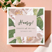 緑豊かな花と緑のエレガントな結婚式 スタンダードカクテルナプキン