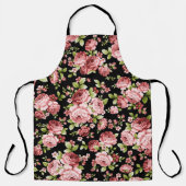 緑豊かな花の美しいバラ エプロン (正面)