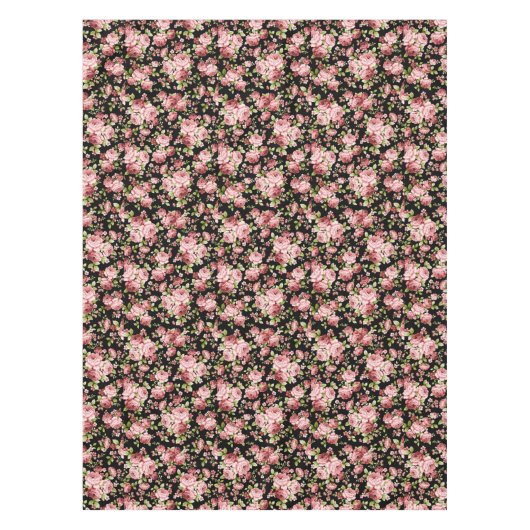 緑豊かな花の美しいバラ テーブルクロス (正面)