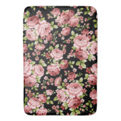 緑豊かな花の美しいバラ バスマット (正面縦)