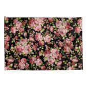 緑豊かな花の美しいバラ 枕カバー (裏面-右)