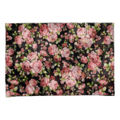 緑豊かな花の美しいバラ 枕カバー (正面右)