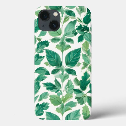 緑豊かな葉のパターン Case-Mate iPhoneケース (裏面)