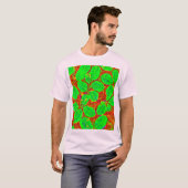 緑豊かな葉柄 Tシャツ (正面フル)
