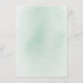 緑豊かな葉金ゴールドの結婚詳細En エンクロージャーカード (裏面)