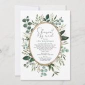 緑豊かな赤ちゃんシャワー(メール長距離付) 招待状 (正面)