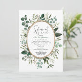 緑豊かな赤ちゃんシャワー(メール長距離付) 招待状 (スタンド正面)