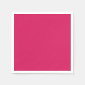 緑豊かな赤とピンクの花の配列 スタンダードカクテルナプキン (正面)