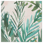 緑豊かな赤面の日没のやし ファブリック (クローズアップ)