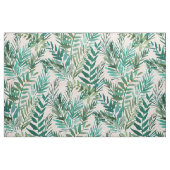 緑豊かな赤面の日没のやし ファブリック (ファットクウォーター)