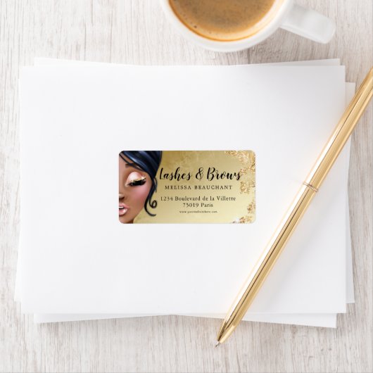 緑豊かな金ゴールドラッシュクリーナーラックスまつげラベル ラベル (インサイチュ)