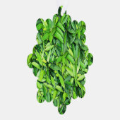 緑豊かな離れグリーン自然模様 – Botanical オーナメントカード (右)