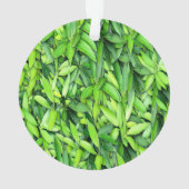 緑豊かな離れグリーン自然模様 – Botanical オーナメント (裏面)