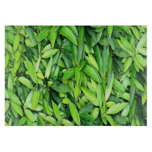 緑豊かな離れグリーン自然模様 – Botanical カッティングボード (正面)