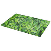 緑豊かな離れグリーン自然模様 – Botanical カッティングボード (角)