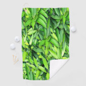 緑豊かな離れグリーン自然模様 – Botanical ゴルフタオル (インサイチュ)