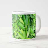 緑豊かな離れグリーン自然模様 – Botanical ジャンボコーヒーマグカップ (正面右)