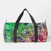 緑豊かな離れグリーン自然模様 – Botanical ダッフルバッグ (裏面)