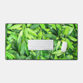緑豊かな離れグリーン自然模様 – Botanical デスクマット (キーボード&マウス)