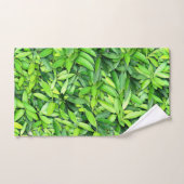 緑豊かな離れグリーン自然模様 – Botanical バスタオルセット (ハンドタオル)