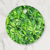 緑豊かな離れグリーン自然模様 – Botanical フェイバータグ (裏面)
