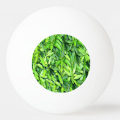 緑豊かな離れグリーン自然模様 – Botanical 卓球ボール (裏面)