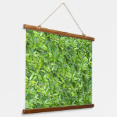 緑豊かな離れグリーン自然模様 – Botanical 吊り下げ型タペストリー (傾斜あり)