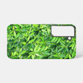 緑豊かな離れグリーン自然模様 – Botanical Samsung Galaxyケース (裏面横)