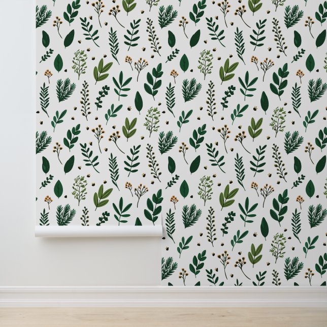 緑豊かな離れ緑の花と白 壁紙 (アプリケーション)