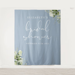 緑豊かな青のブライダルシャワー写真の背景 タペストリー