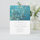 緑豊かな風景の古い絵の結婚式招待状 招待状 (スタンド正面)